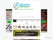Tablet Screenshot of electricbikereport.com